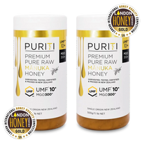 UMF 10+ | 300+ MGO בנדל דבש מאנוקה מניוזילנד 2 צנצנות